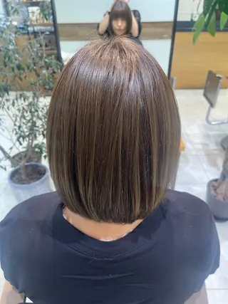 ミディアム 縮毛矯正・髪質改善・ ストレート🌻ゆいのヘアスタイル