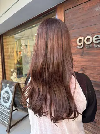 ロング カラー 丹 由佳のヘアスタイル