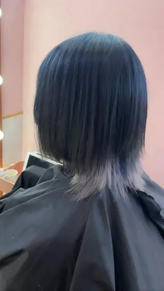 セミロング カラー ブリーチ人気No.1 MANATO🎨🌈のヘアスタイル