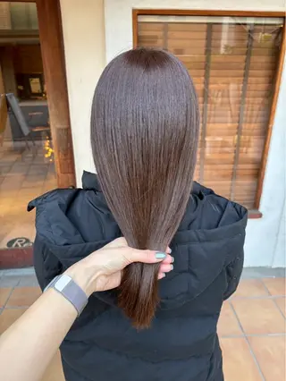 ロング カラー 道添 怜奈のヘアスタイル