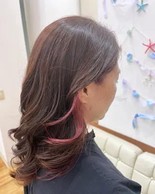 セミロング カラー 𝒩𝑜𝓃𝑜 / lenahcARIAのヘアスタイル