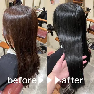 ロング カラー ヘアアレンジ 西川 舞彩のヘアスタイル