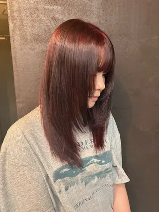 ロング カラー person♡kii マオのヘアスタイル