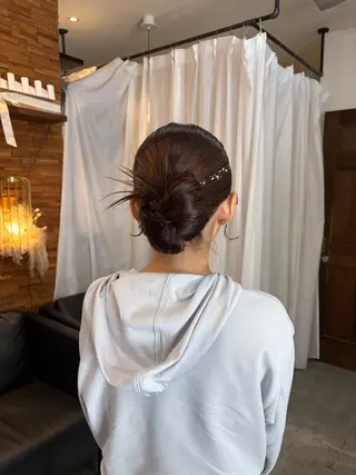 ヘアアレンジ 顔周りカット ピンク カラー♡りりのヘアスタイル