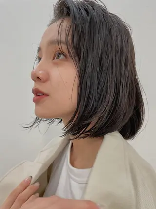 ミディアム カラー 梅田/ベージュ レイヤー/ヌマタのヘアスタイル