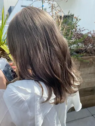 ミディアム 名駅/艶韓国風ヘア miyabiのヘアスタイル