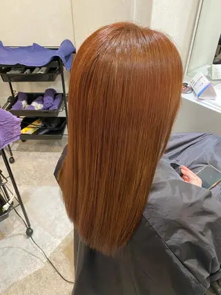 ロング 柔らかい縮毛矯正/ ボブ/北林のヘアスタイル