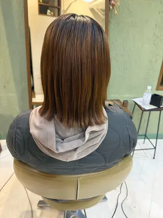 ミディアム 段 未佑のヘアスタイル