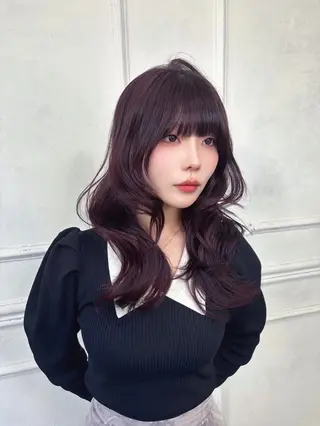 セミロング カラー Maison Halu YUKIのヘアスタイル