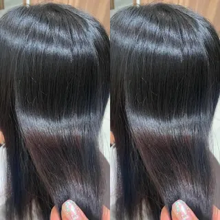 セミロング カラー パーマ ヘアアレンジ 盛れる韓国ヘア♡ 🌻鈴木花🌈のヘアスタイル