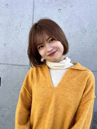 ショート カラー 池袋/似合わせ/縮毛 髪質改善【ugen】のヘアスタイル