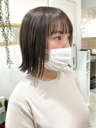 ミディアム カラー 銀座No.1髪質改善 縮毛矯正/本木のヘアスタイル