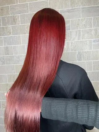 ロング 柳井 瑠菜のヘアスタイル