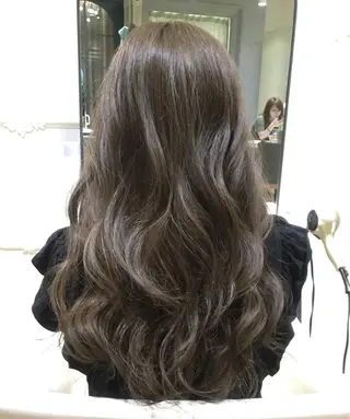 ミディアム セミロング ロング カラー パーマ 酸性縮毛矯正のプロ 杉山玲介のヘアスタイル