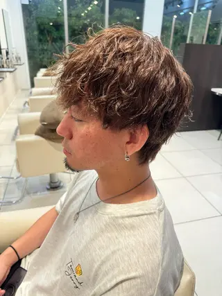 ショート パーマ メンズ Vancouncil津島所属・西尾 優希のヘアスタイル