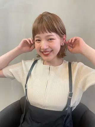 ショート カラー ショート/ボブ/ 心斎橋/宮脇美奈のヘアスタイル