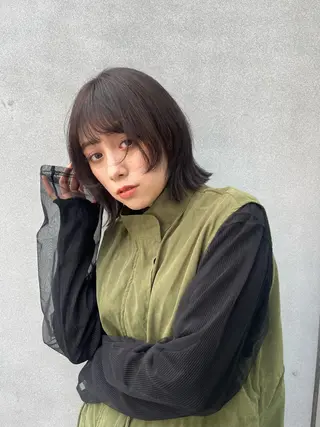 ショート ボブ/レイヤー/ニュ アンスパーマ/小夏のヘアスタイル