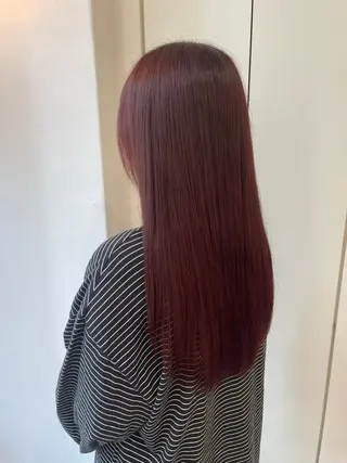 ロング カラー 中尾 唯音名のヘアスタイル