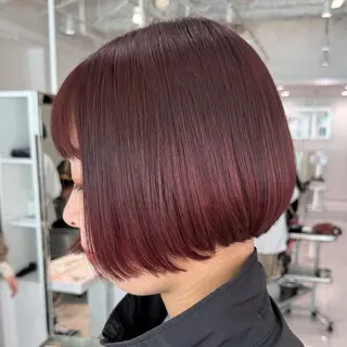 ミディアム カラー 小顔レイヤー/ 透明感カラー/増田のヘアスタイル