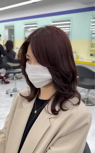 ミディアム 肌なじみベージュ 🦋azu🦋のヘアスタイル