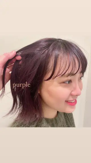 カラー SOLO所属・奈良 彩華のヘアスタイル