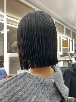 ミディアム 【ボブ/縮毛矯正 /髪質改善】motoのヘアスタイル