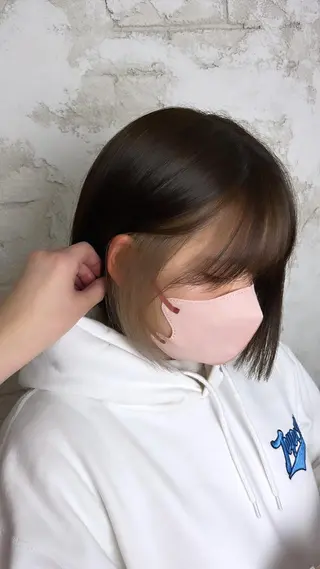 ショート カラー 𝐠𝐢𝐫𝐥𝐲 𝐦𝐨𝐝𝐞🖤のヘアスタイル