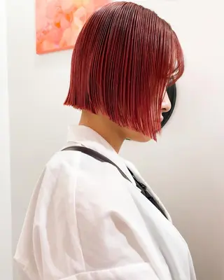 ミディアム カラー パーマ 💖美髪矯正💖 辻未侑のヘアスタイル