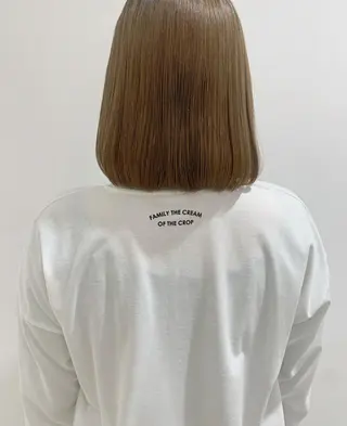 ミディアム カラー 顔周りレイヤー 🎀マリノのヘアスタイル