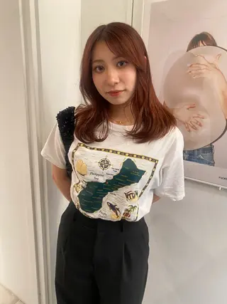 セミロング カラー riria/ボブ /ブラウンカラー🎀のヘアスタイル