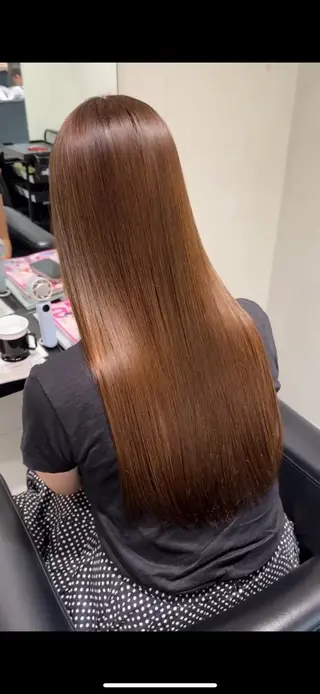 ロング 板橋 縮毛矯正モデル ︎🪄︎︎✨/大室凜のヘアスタイル