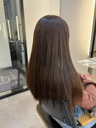 ロング カラー 丸田 美沙希のヘアスタイル