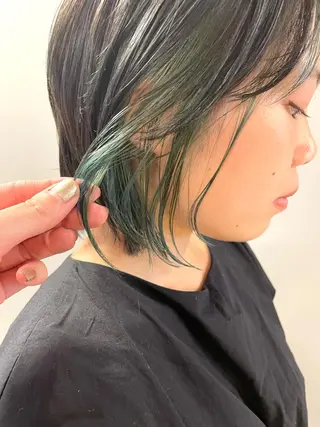 ミディアム カラー パーマ ヘアアレンジ メンズ キッズ ネイル マツエク・マツパ tatsumi/ボブ ウルフ/レイヤーのヘアスタイル