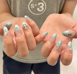 ネイル 🫧飛山琉桜/二条 ネイルアート/束感のマツエク・マツパデザイン