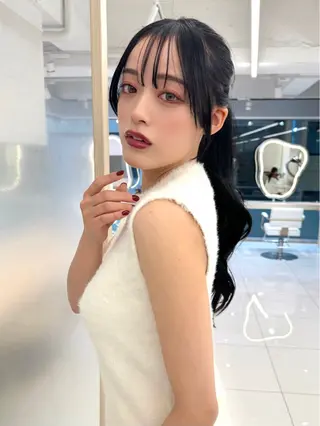 ロング 顔周り🇰🇷韓国 レイヤー/いづみ💞のヘアスタイル