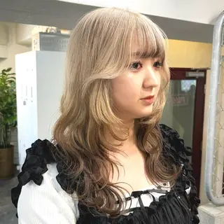 ロング カラー 🌈艶ハイトーン🌈 心を込めます🤝涼介のヘアスタイル