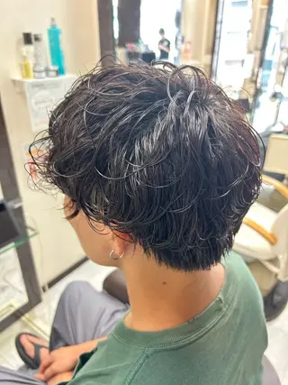 ショート パーマ メンズ りか/ 大宮のヘアスタイル