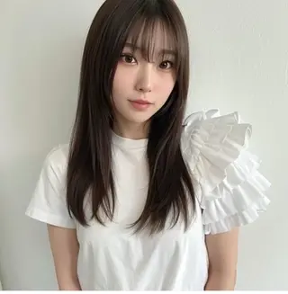 ロング カラー 京都韓国ヘア🇰🇷 /髪質改善/透カラーのヘアスタイル