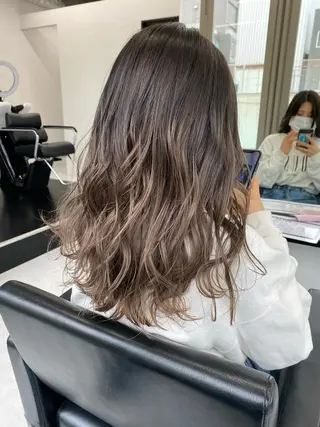 ロング カラー パーマ ヘアアレンジ キッズ ネイル マツエク・マツパ hair  mode RITZ所属・★ 里奈★のヘアスタイル