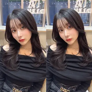 ミディアム 🌈韓国レイヤー🌈 銀座　KANAのヘアスタイル