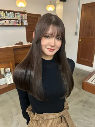 ロング カラー 大阪梅田/ イマムラミヅキのヘアスタイル