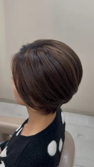 ショート KEITO/髪質改善 ／白髪ぼかしカラーのヘアスタイル