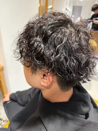 パーマ メンズ 鈴木弥月/大人ボブ× 透明感カラーのヘアスタイル