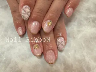 ネイル ネイルリボン 石田のネイルデザイン