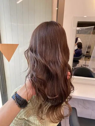 セミロング カラー レイヤー/韓国❣️ 髪質改善/亘紘輝のヘアスタイル
