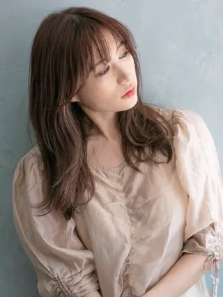 セミロング 谷口 琉希のヘアスタイル