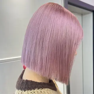 ショート カラー 🌼動き×透明感🩵 ハイトーン/ナナのヘアスタイル