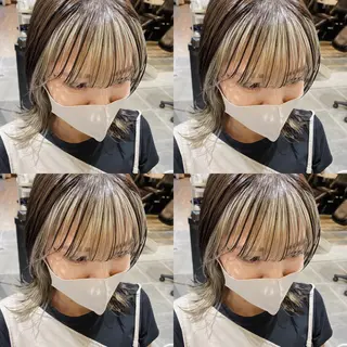 ショート カラー ヘアアレンジ 竹内啓太 ボブのヘアスタイル