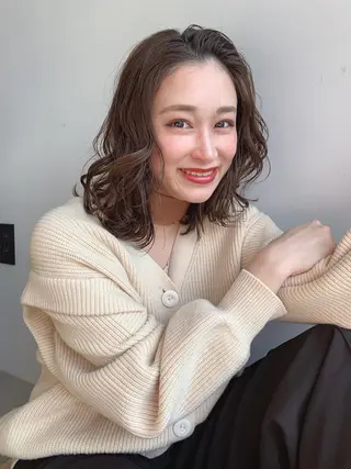 カラー 透明感/オリーブ/ グレージュ/YUKAのヘアスタイル