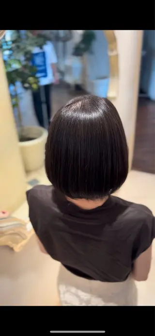 ショート 縮毛矯正／ストレート /yuyaのヘアスタイル